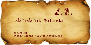 Léránt Melinda névjegykártya